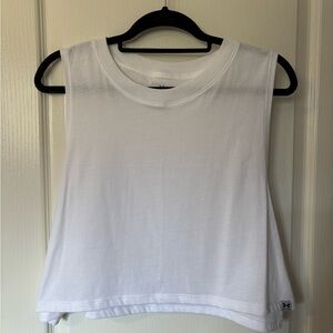 Under Armour Cropped Women's White Tank Top